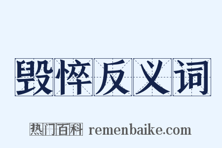 毁悴反义词是什么意思的图片